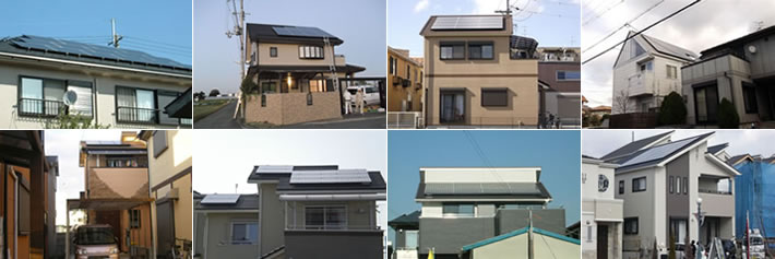 太陽光発電の工事例